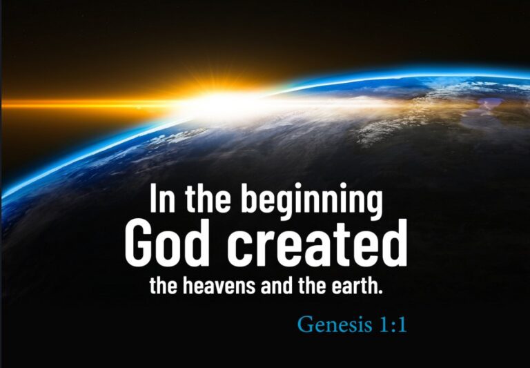 In the beginning of creation